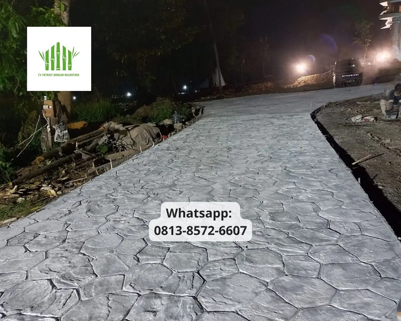 Proyek Stamped Concrete CV Patriot Bangun Nusantara