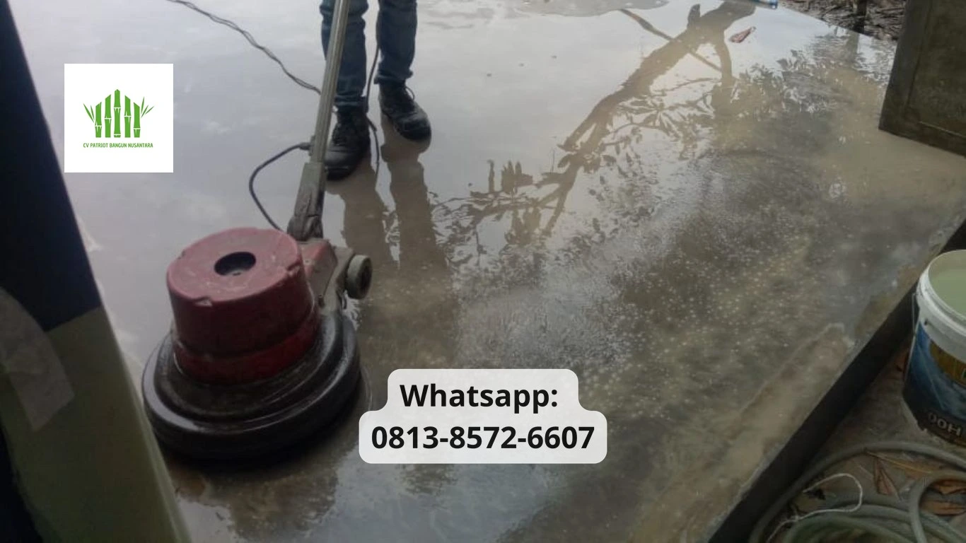 Proyek Polish Concrete CV Patriot Bangun Nusantara